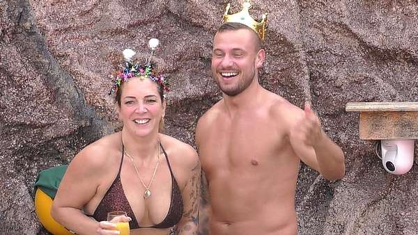 Eric Sindermann und Danni Büchner bei Promi Big Brother - Foto: Sat.1