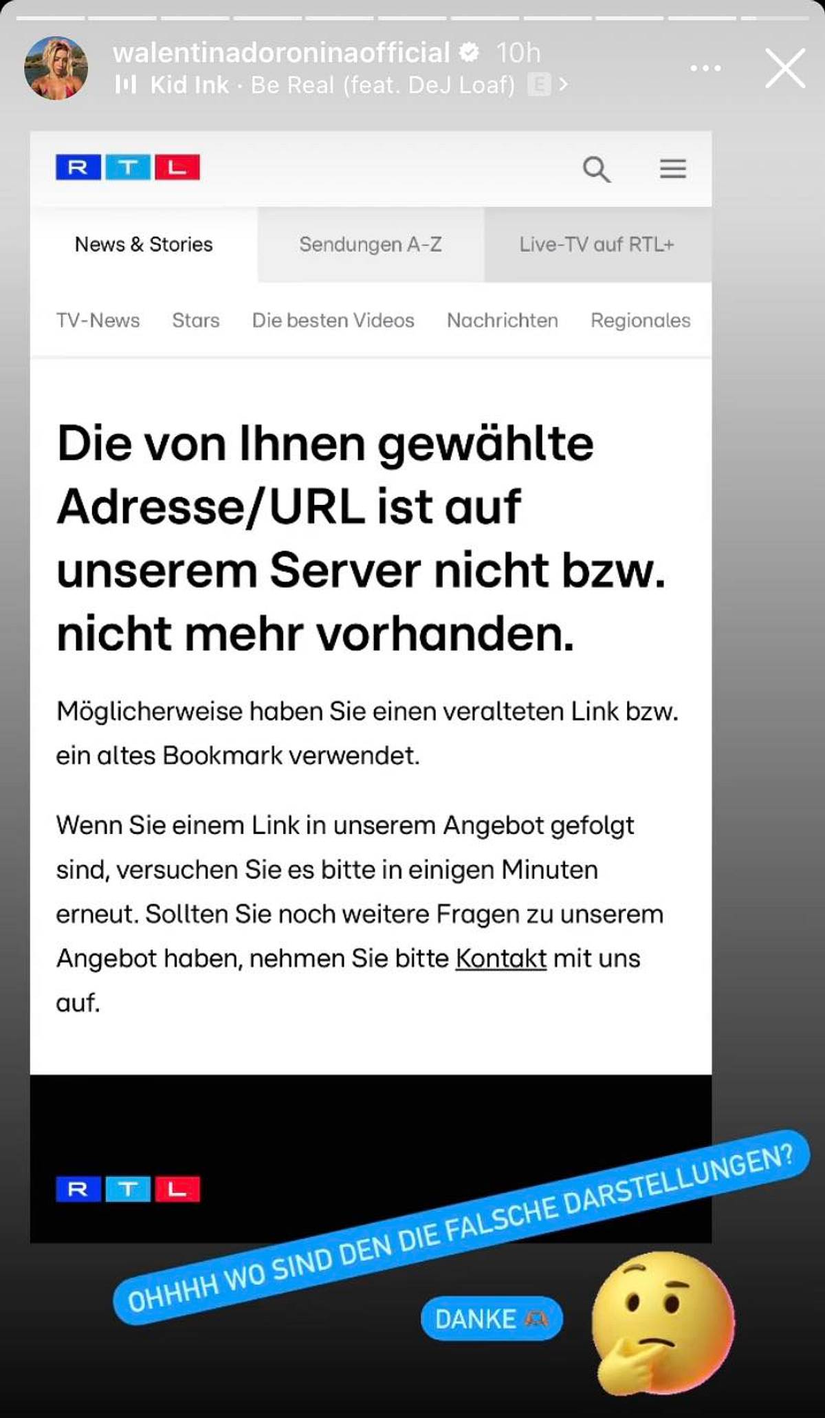 Walentina Doronina, RTL