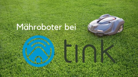 tink Mähroboter fährst auf grünem Rasen - Foto: iStock/ Natalia Bodrova