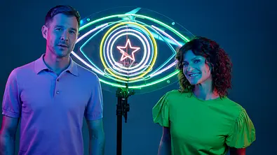 Marelene Lufen und Jochen Schropp: Promi Big Brother - Foto: Sat.1 / Christoph Köstlin