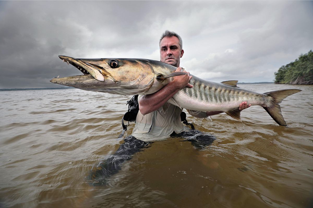 monsterfische am haken