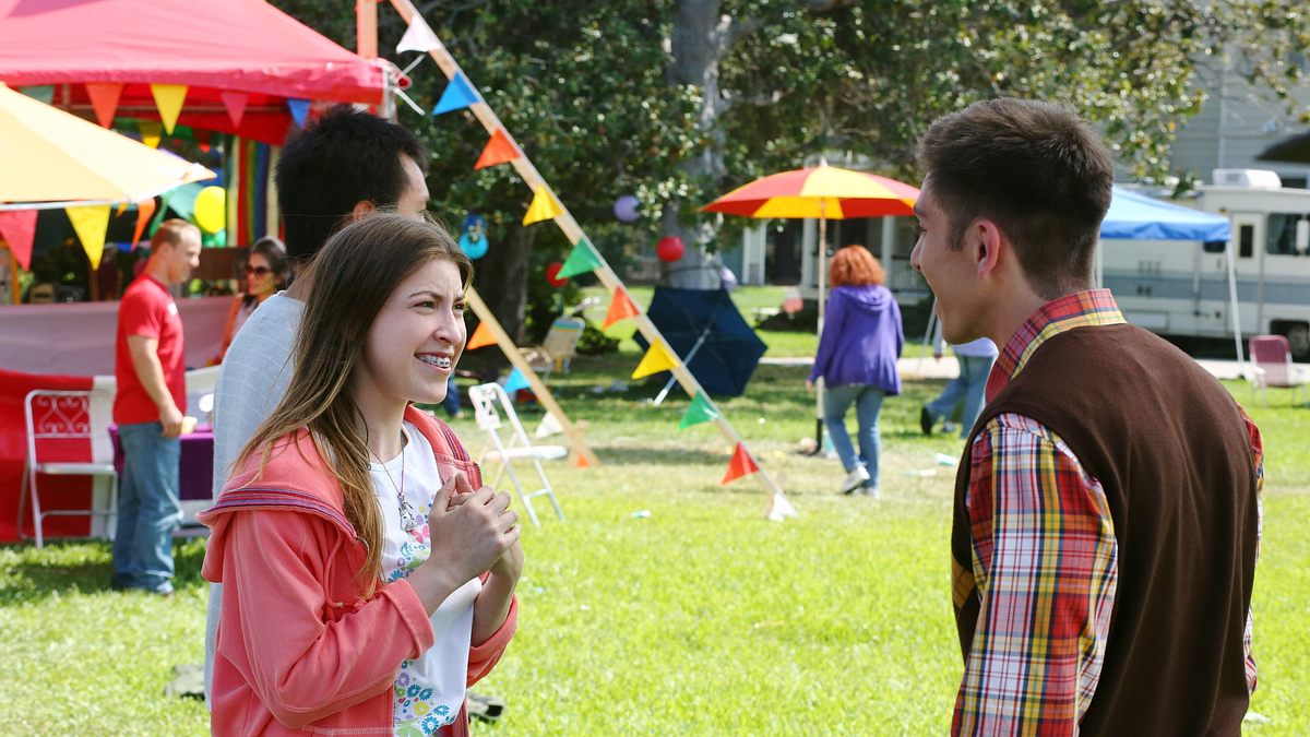 the middle