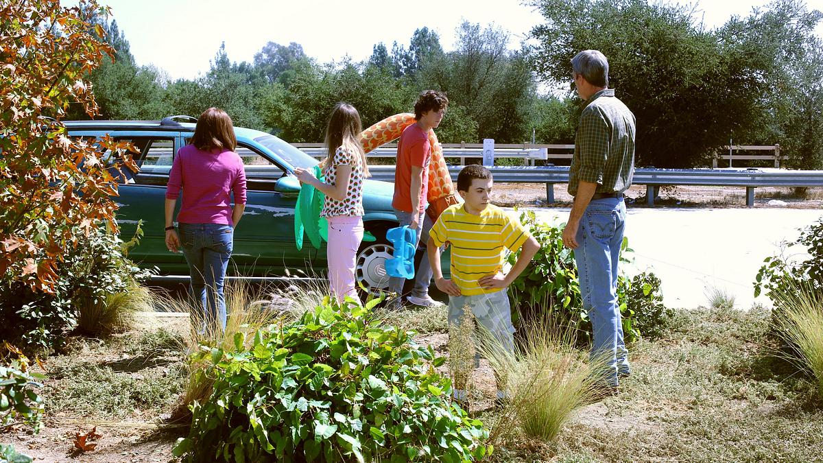 the middle