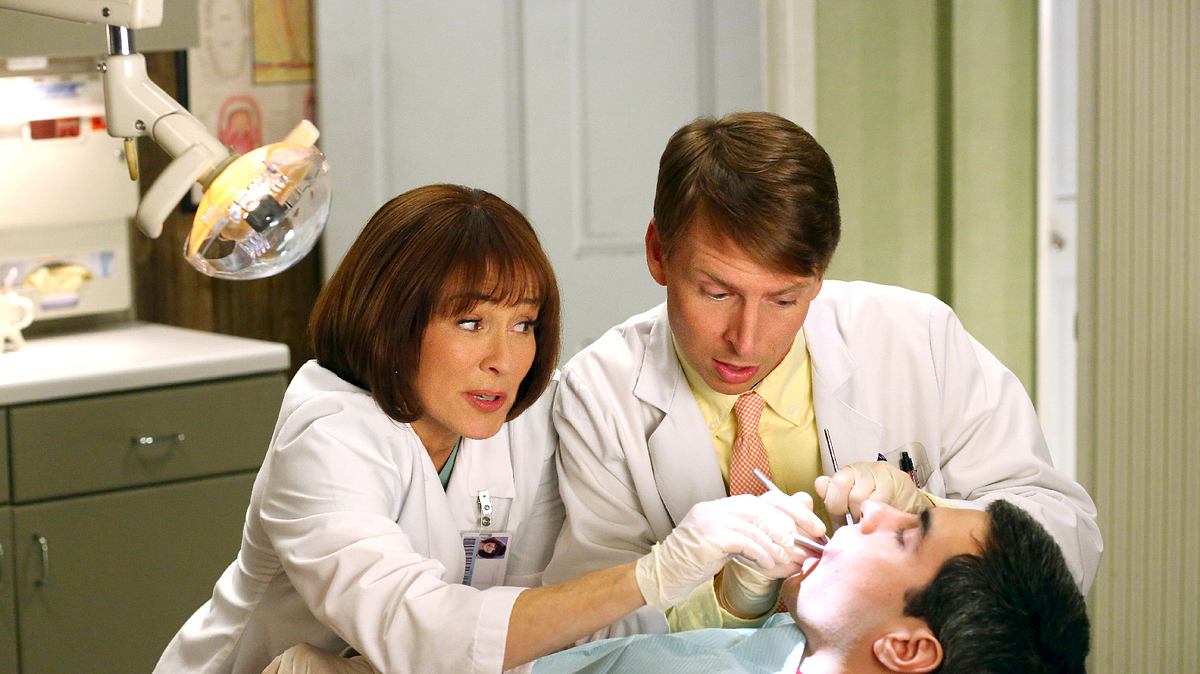 the middle