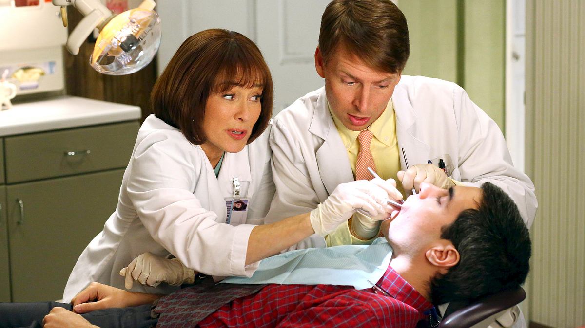 the middle