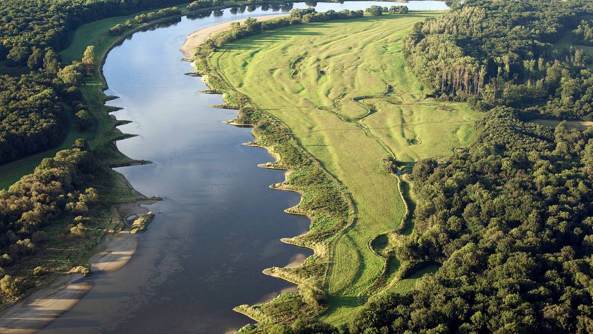 die elbe von oben