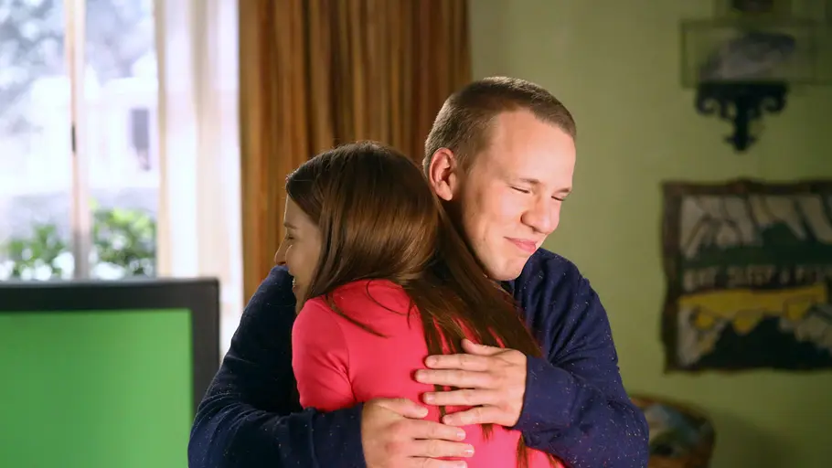 the middle