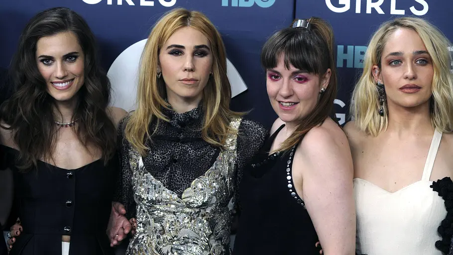 Allison Williams, Zosia Mamet, Lena Dunham und Jemima Kirke bei der Premiere der sechsten „Girls“-Staffel 2017. Allison Williams, Zosia Mamet, Lena Dunham und Jemima Kirke bei der Premiere der sechsten „Girls“-Staffel 2017.