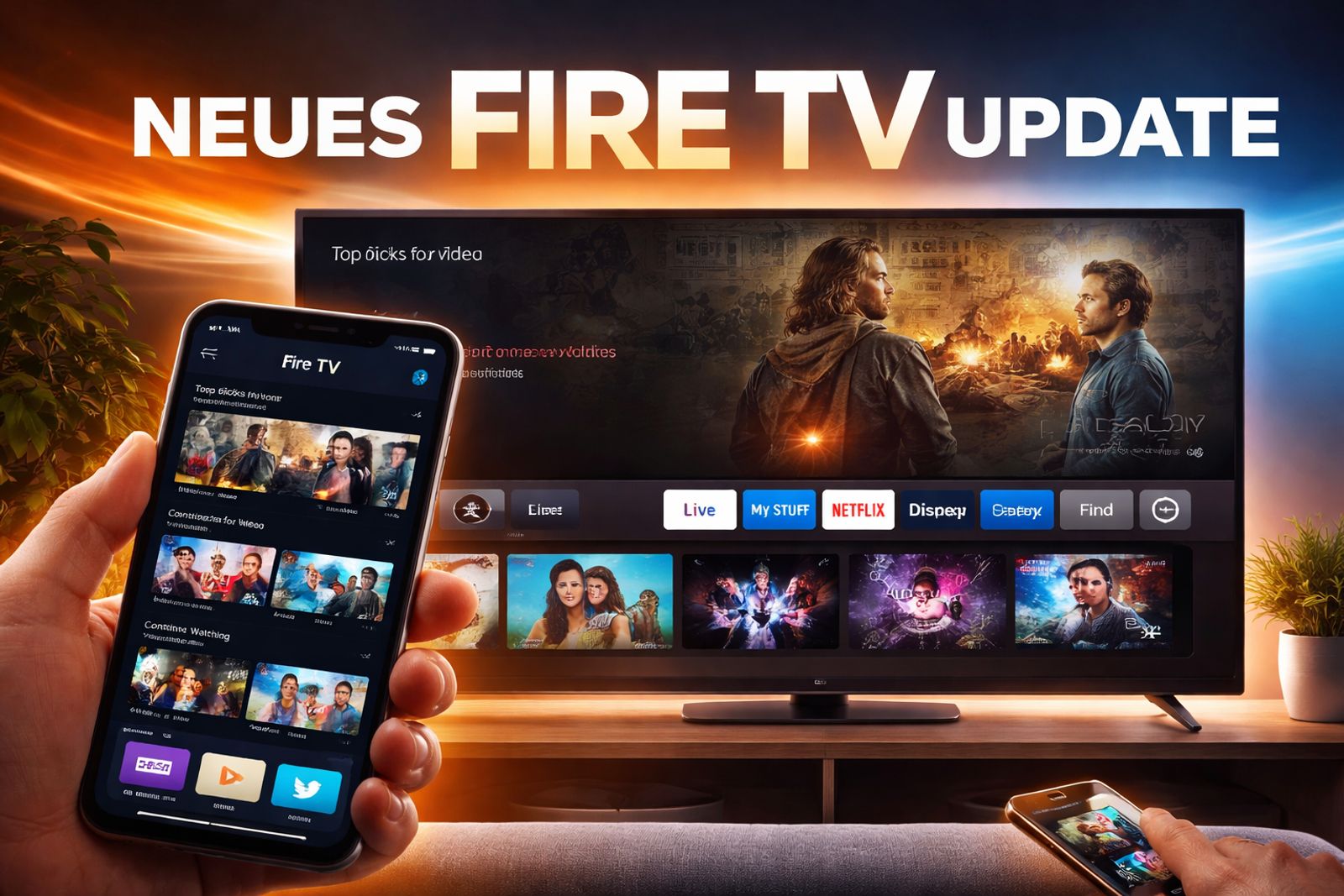 Amazon Fire TV Update: Überarbeitete App und neue Oberfläche