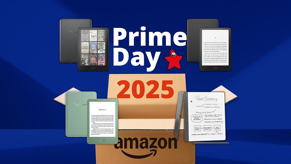 Produktbilder von Amazon Kindles zum Prime Day