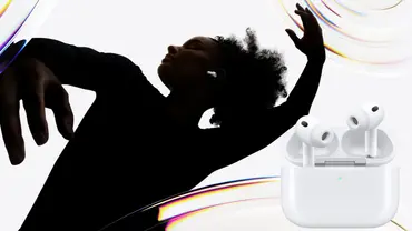 Die Silhouette einer jungen, tanzenden Frau, die die AirPods Pro 3 trägt, ist zu sehen. - Foto: TVM/PR