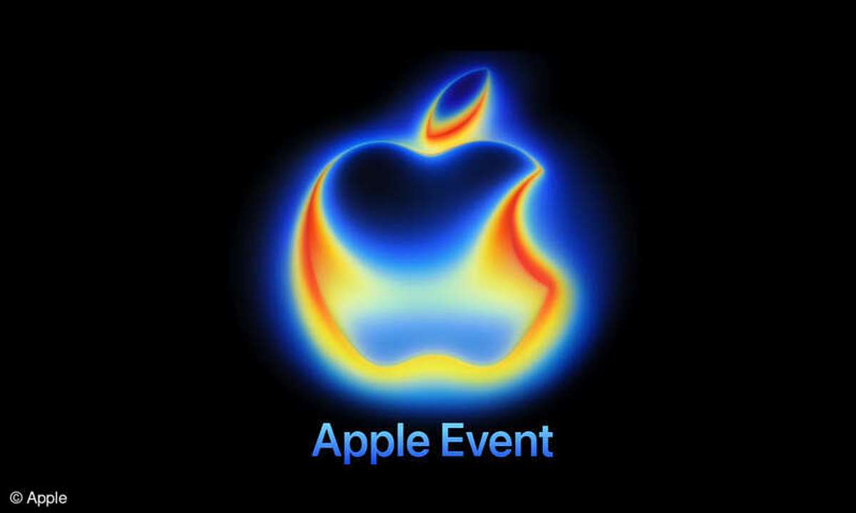 Apple-Keynote-2025 Apple Logo in Wärmebildkameraoptik