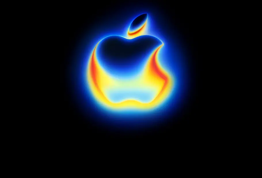 Apple-Logo im Wärmebildkamera-Look? Die Augen richten sich gespannt auf den 09. September.
