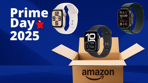 Drei Apple Watches neben dem Logo des Prime Day 2025 - Foto: TVMovie.de & iStock (kyoshino, Ake Ngiamsanguan) & PR