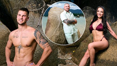 „Are You The One“: Matchbox verkauft! So reagieren Levin und Camelia - Foto: Collage: RTL / Frank Beer