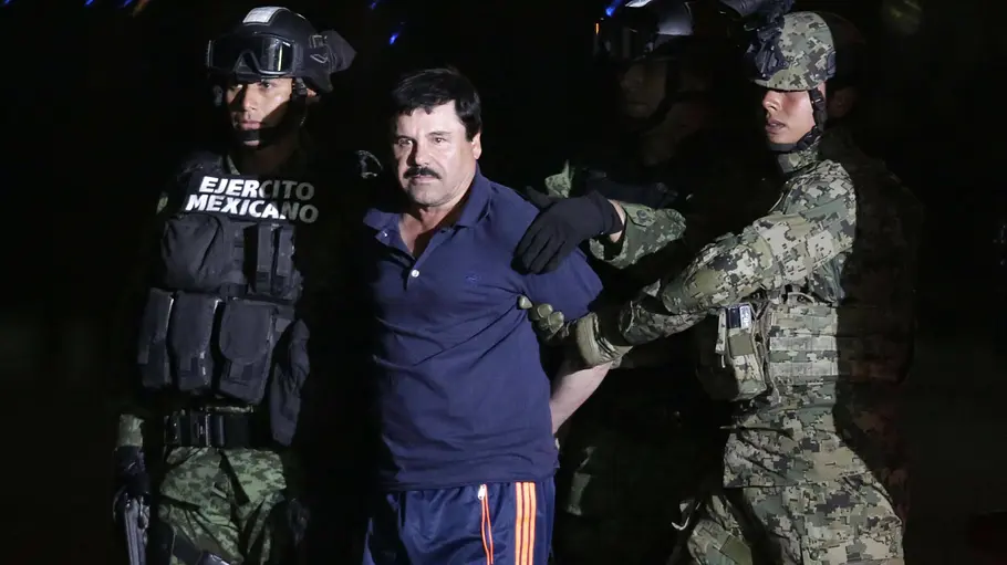 Joaquín „El Chapo“ Guzmán bei seiner Verhaftung im Jahr 2016.