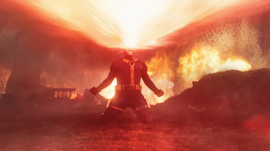 Avengers: Doomsday Cyclops Augen geben einen gigantischen Laserstrahl ab.