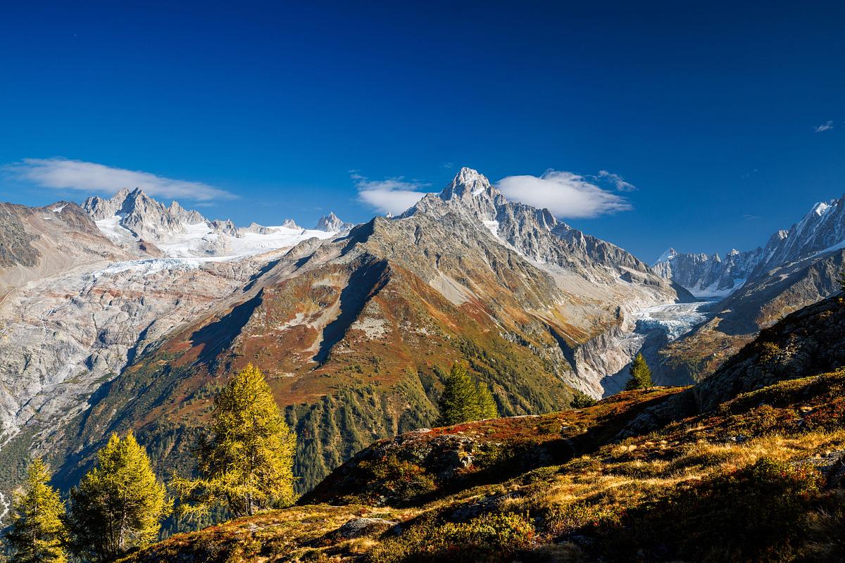 Französische Alpen von oben französische alpen von oben