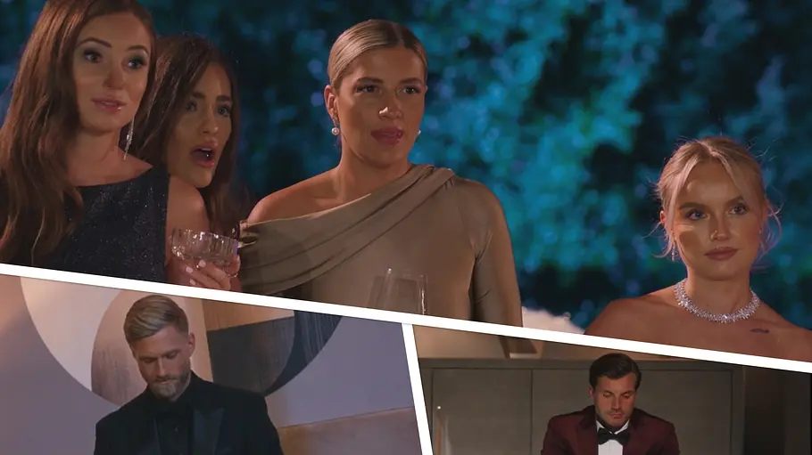 „Die Bachelors 2026“: Wer ist raus nach Folge 7? Collage zu „Die Bachelors 2026“: Entsetzte Kandidatinnen, denn Sebastian bricht ab. Macht Tim alleine weiter?