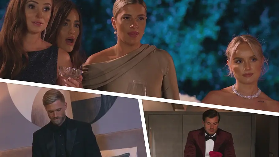 „Die Bachelors 2026“: Wer ist raus nach Folge 7? Collage zu „Die Bachelors 2026“: Entsetzte Kandidatinnen, denn Sebastian bricht ab. Macht Tim alleine weiter?