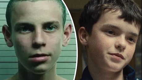 Collage: Links „Bad Boy“ Dean (Guy Master), rechts Jamie Miller (Owen Cooper) in „Adolescence“ - Foto: Netflix