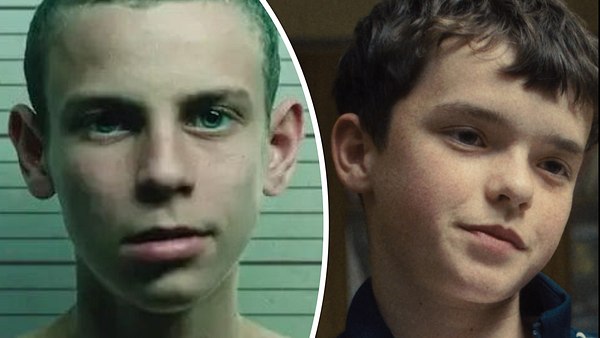 Collage: Links „Bad Boy“ Dean (Guy Master), rechts Jamie Miller (Owen Cooper) in „Adolescence“ - Foto: Netflix