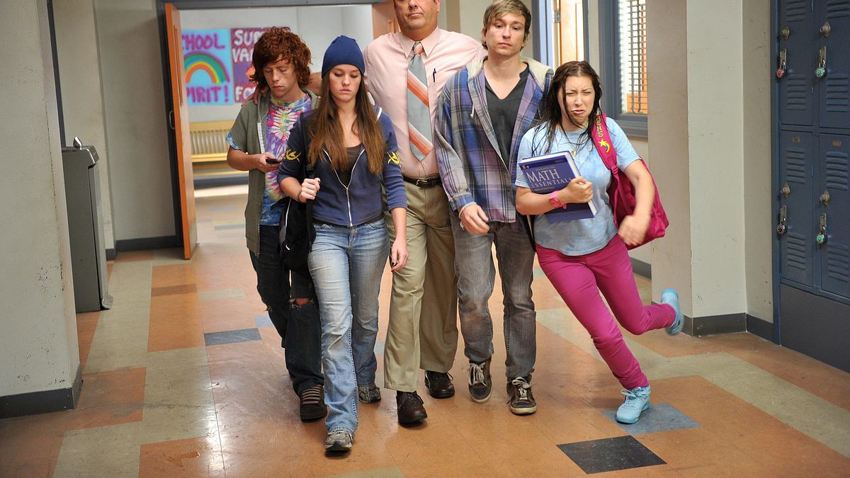 the middle