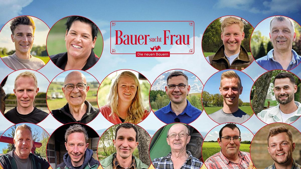 Alle Bauer sucht Frau-Kandidaten 2025 Alle 16 Bauer sucht Frau-Kandidaten 2025 in einer Collage