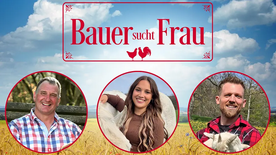 Bauer sucht Frau-Kandidaten 2026 enthüllt Das Bauer sucht Frau-Logo und die ersten drei Kandidaten der 22. Staffel