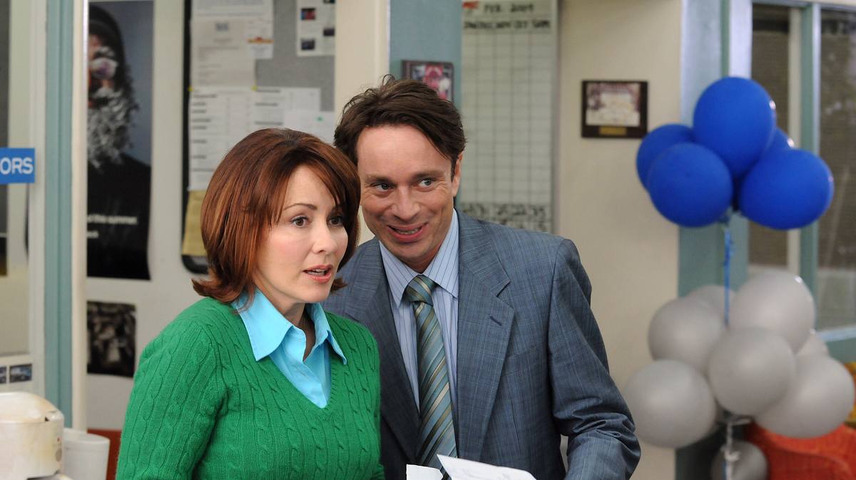 the middle