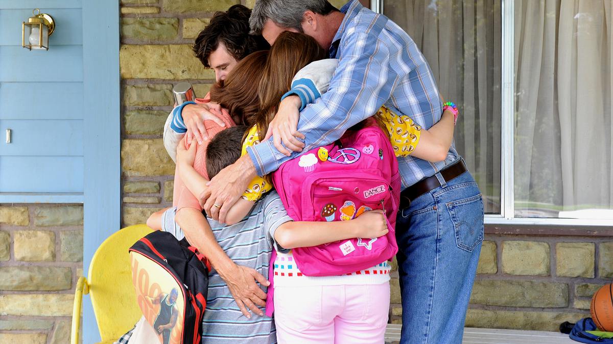 the middle