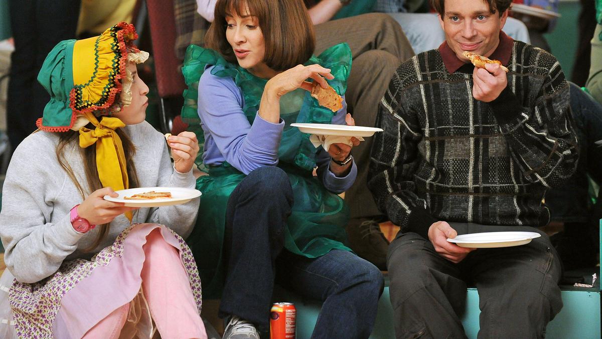 the middle