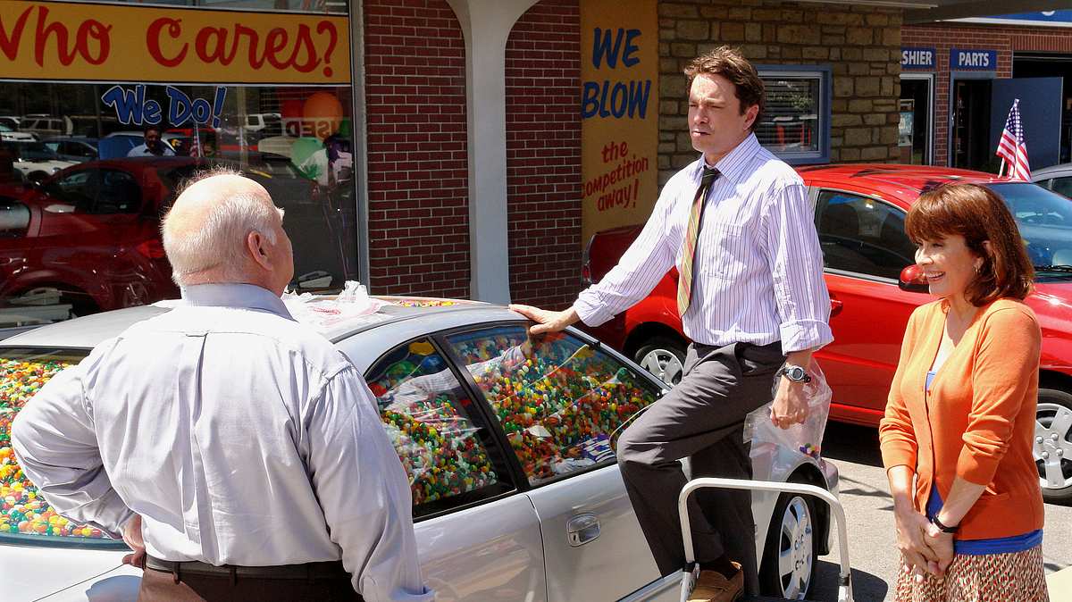 the middle
