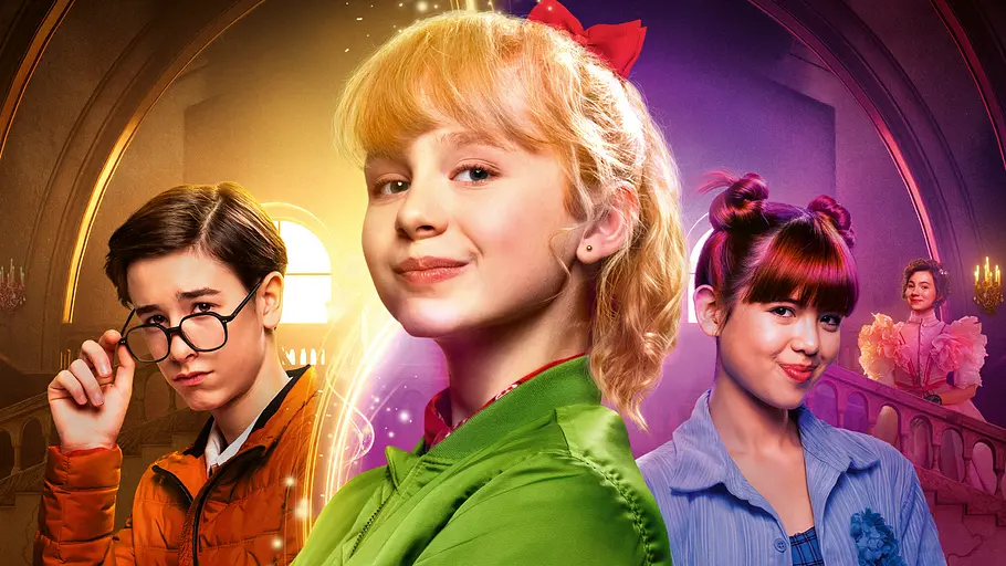 „Bibi Blocksberg und das große Hexentreffen“ Florian (Aithonas Avgoustakis), Bibi (Nala) und Marita (Fia-Marie Lin) im Film „Bibi Blocksberg und das große Hexentreffen“.