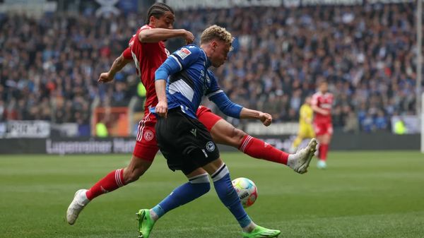 Spielszene Arminia Bielefeld gegen Fortuna Düsseldorf in der 2. Bundesliga - Foto: picture alliance/dpa