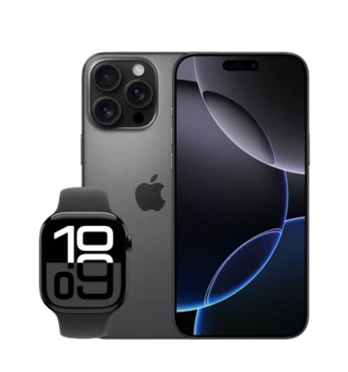 Apple iPhone 16 Pro Max mit Watch S10 im o2-Bundle