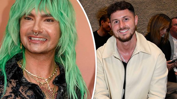 Collage: Bill Kaulitz mit grünen Haaren, Jannik Kontalis lächelt in die Kamera. - Foto:  IMAGO / BREUEL-BILD/ Future Image
