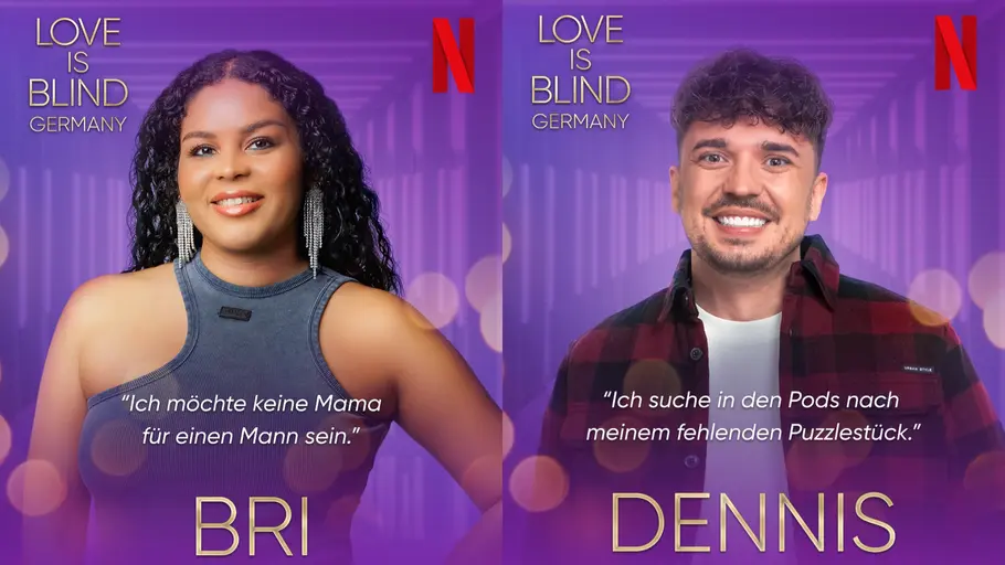 Bri und Dennis von Love is Blind: Germany