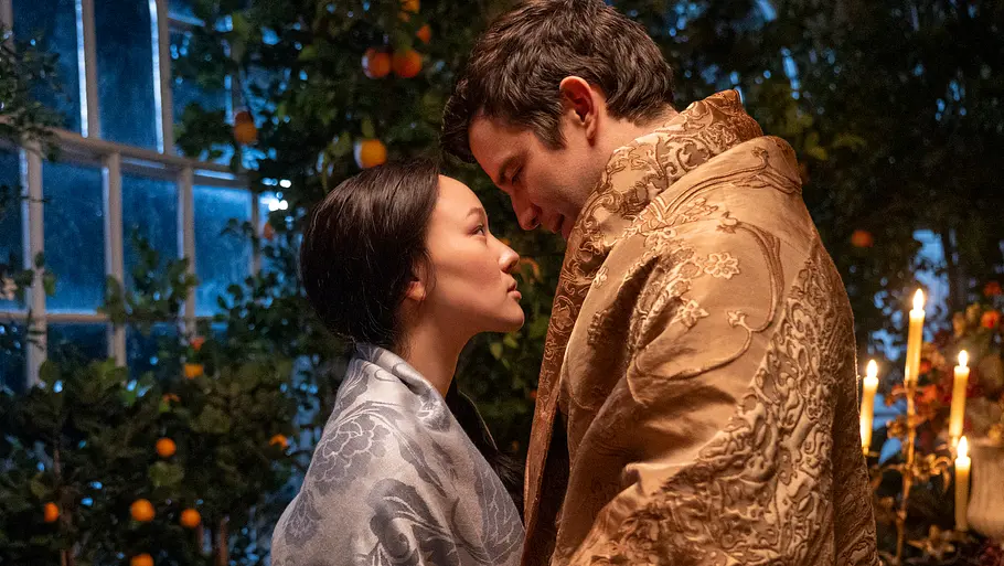 „Bridgerton“ Staffel 4 Sophie (Yerin Ha) und Benedict (Luke Thompson) in „Bridgerton“ Staffel 4.