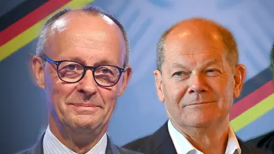 Scholz und Merz - Foto: IMAGO / Sven Simon