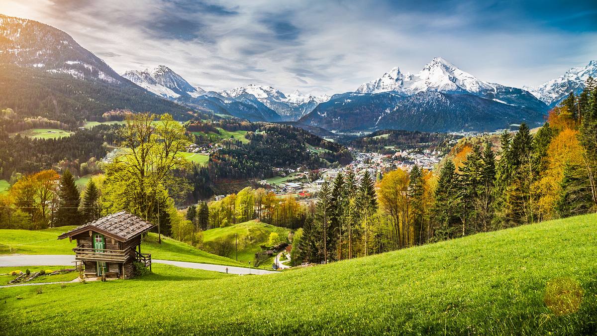 französische alpen von oben