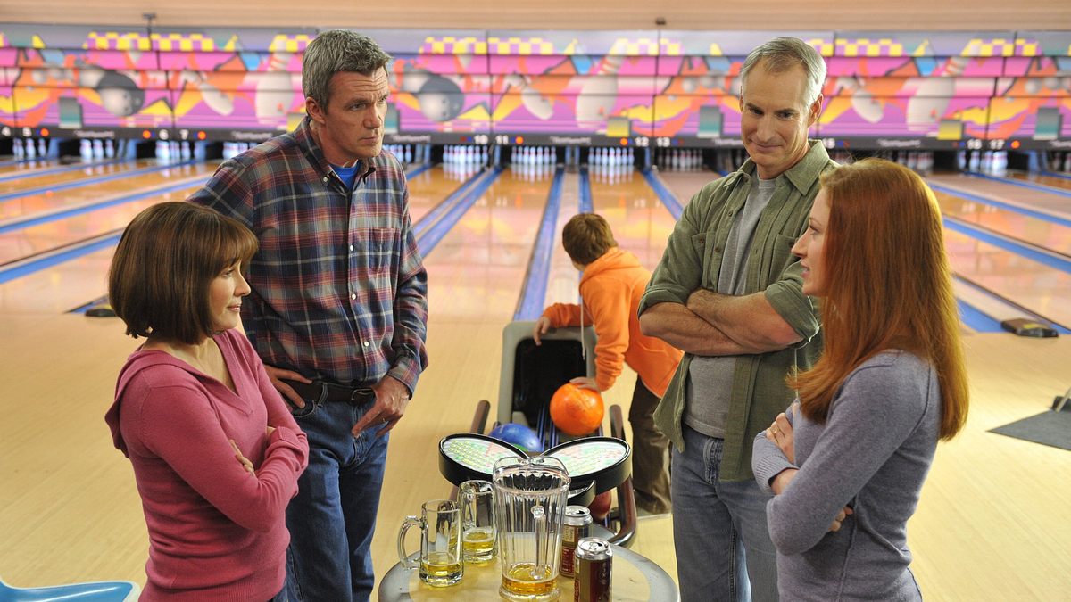 the middle
