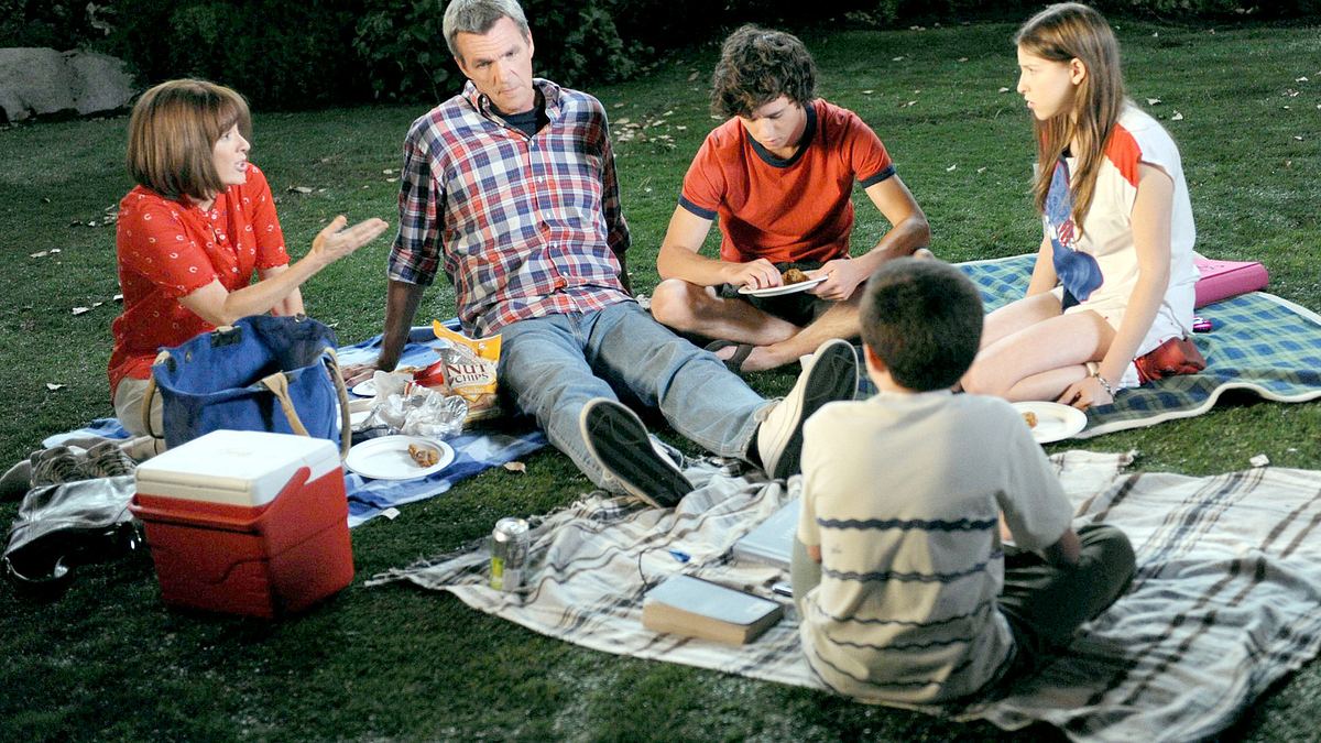 the middle