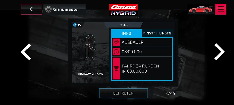 Carrera Hybrid Karrieremodus
