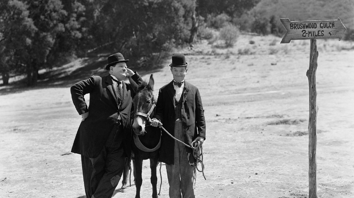 dick und doof im wilden westen