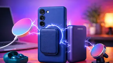 Ein symbolisches Bild von einem Samsung Galaxy 26 Ultra mit magnetischem Zubehör - Foto: tvmovie/chatGPT