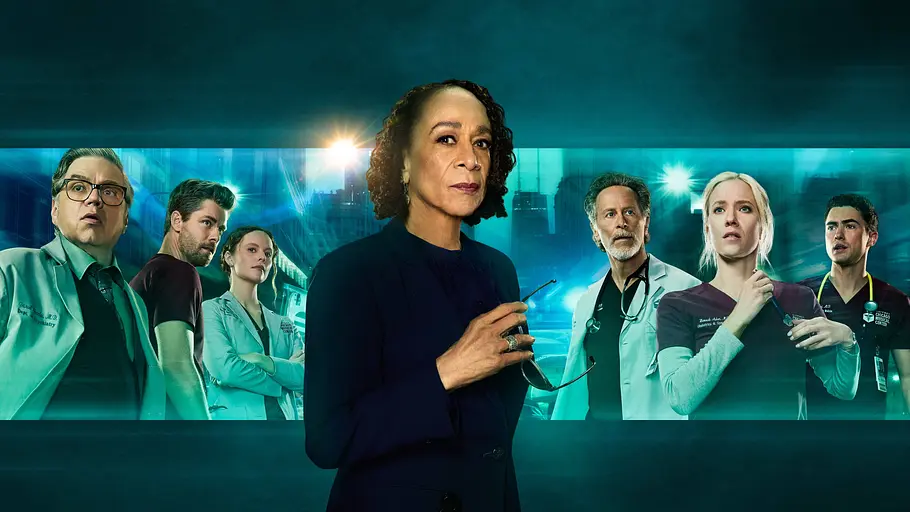 Ensemblebild aus „Chicago Med“ mit mehreren Ärztinnen und Ärzten des Chicago-Universums.