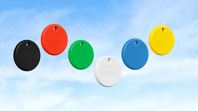 Quietschbunt und made in EU: Dieser Tracker funktioniert im Apple und Google Netzwerk - Foto: Amazon/PR