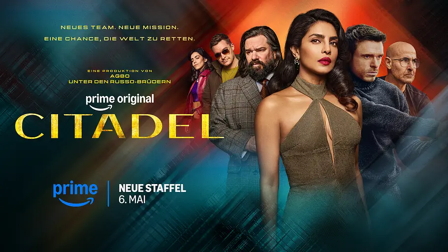 „Citadel“ Staffel 2 Poster zur Serie „Citadel“ Staffel 2 zeigt Charaktere und Startdatum bei Prime Video: 6. Mai.