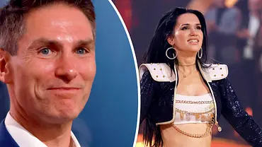 Collage: Christian Polanc lächelt, Vanessa Borck schaut nach oben. - Foto: IMAGO / Panama Pictures